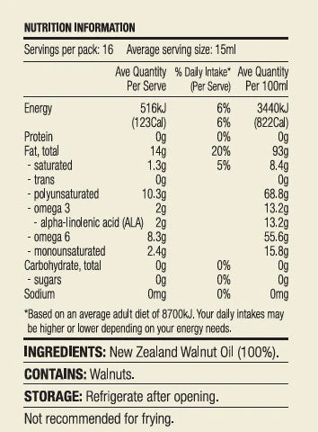 Trickett's Grove Walnut Oil 250ml