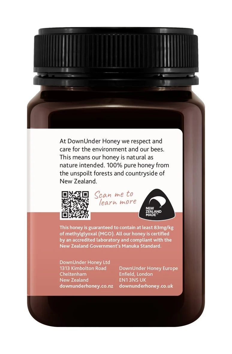Mānuka Honey UMF™ 5+ (MGO 83+)  Original/Hemp/Ginger/Lemon/Blueberry