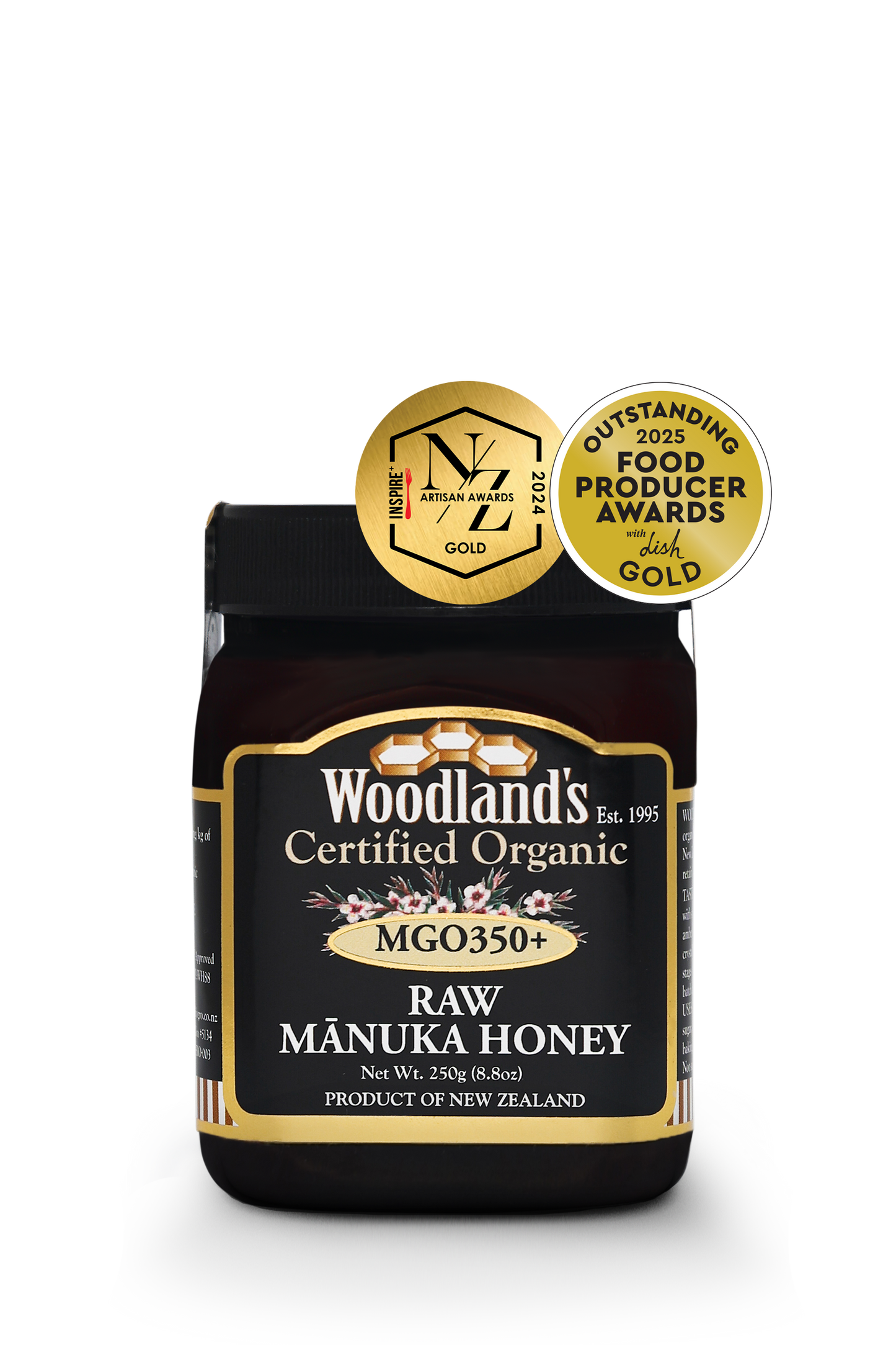 MGO350+ Organic Raw Mānuka Honey