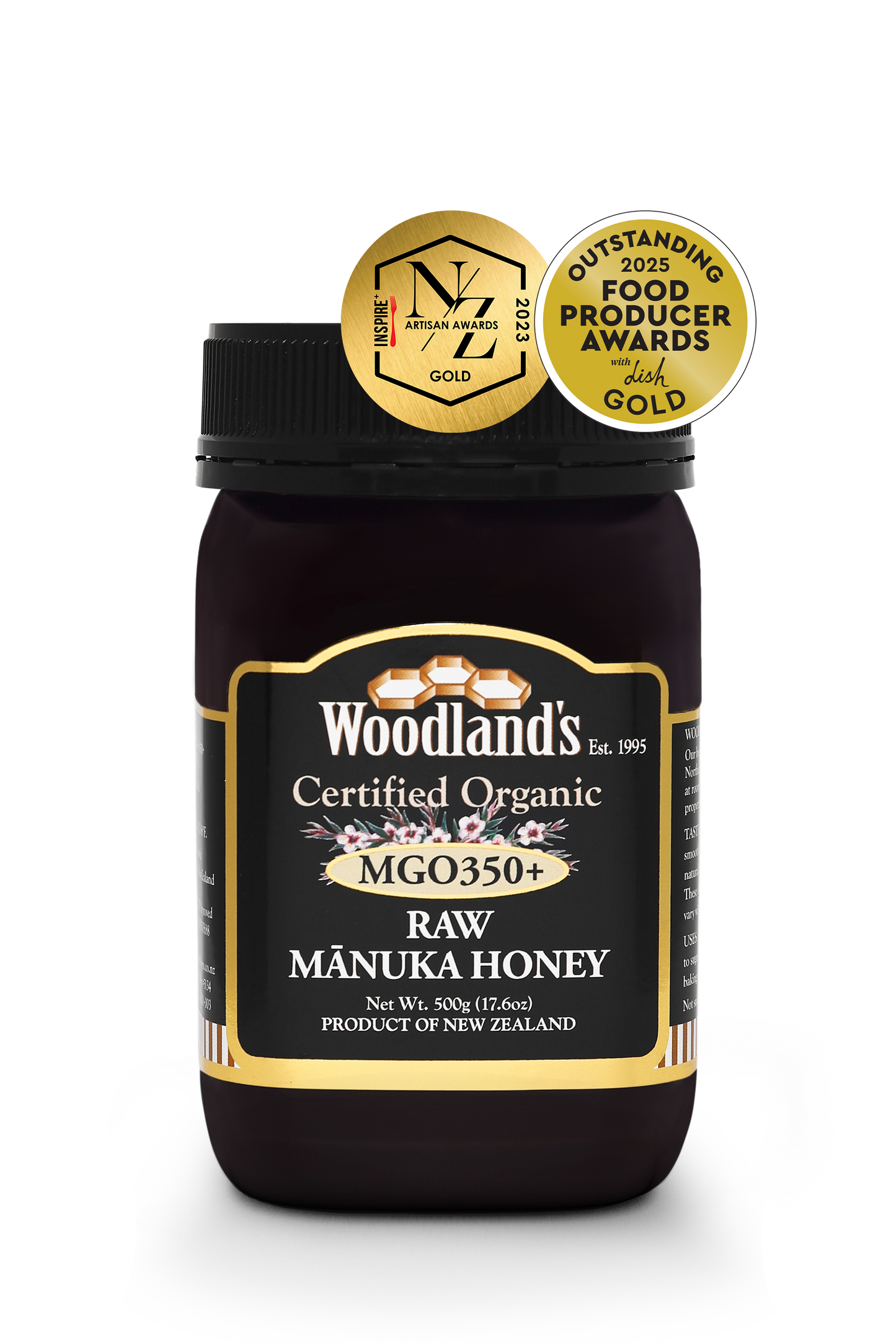 MGO350+ Organic Raw Mānuka Honey
