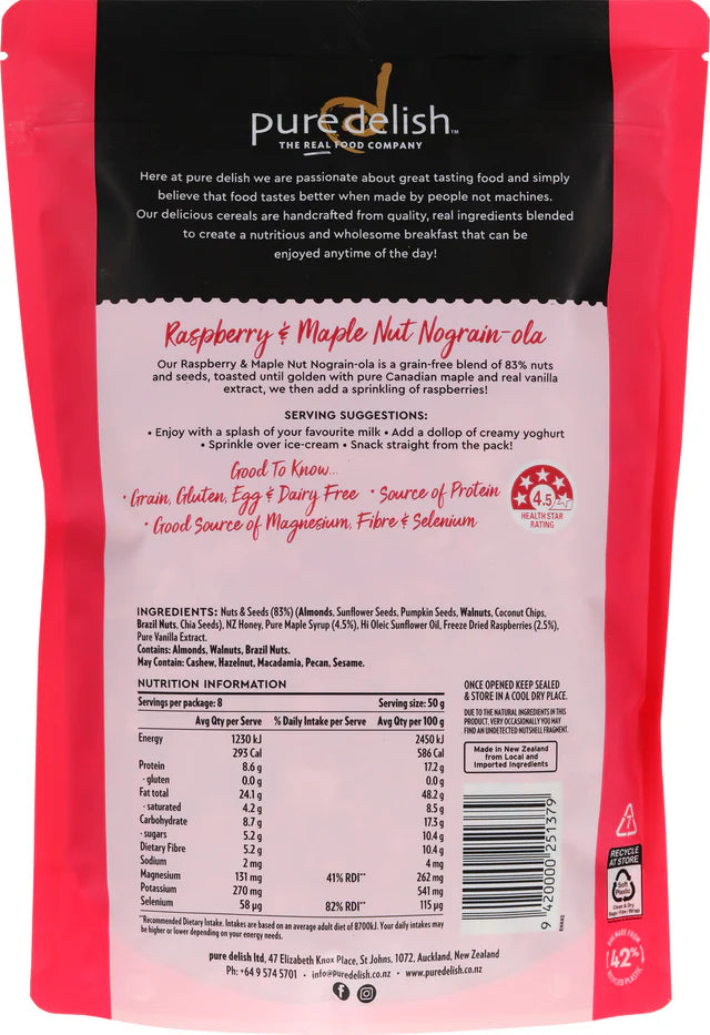 Raspberry & Maple Nut Nograin-ola 400g