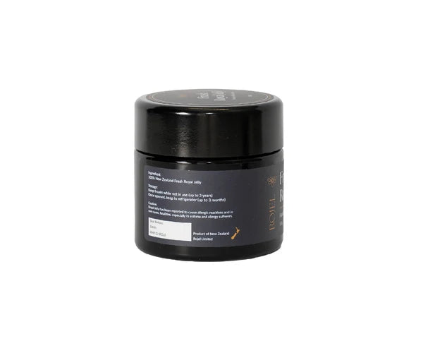 Fresh WellNest Royal Jelly 100g jar, 100% New Zealand Royal Jelly with natural golden color and smooth texture.