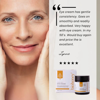 WellNest Grape Seed Eye Cream 30g jar showing the skincare product with a clean, white background and product label.