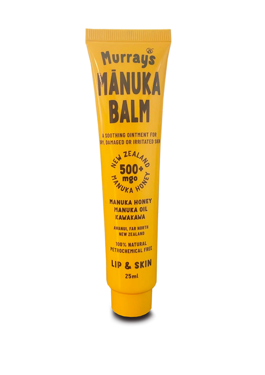 WellNest Murray's Mānuka Balm in a 25ml tube, showing the skincare balm with a clean, minimalist packaging design.